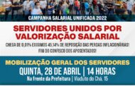 Mobilização Geral dos Servidores - 28 de Abril