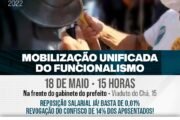Mobilização Unificada do Funcionalismo - 18 de Maio ás 15 horas
