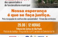 Vigília Silenciosa dos aposentados e do funcionalismo municipal