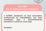 25 De Abril - Dia Do Profissional Da Contabilidade