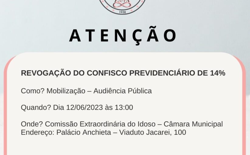 Revogação do Confisco Previdenciário de 14%